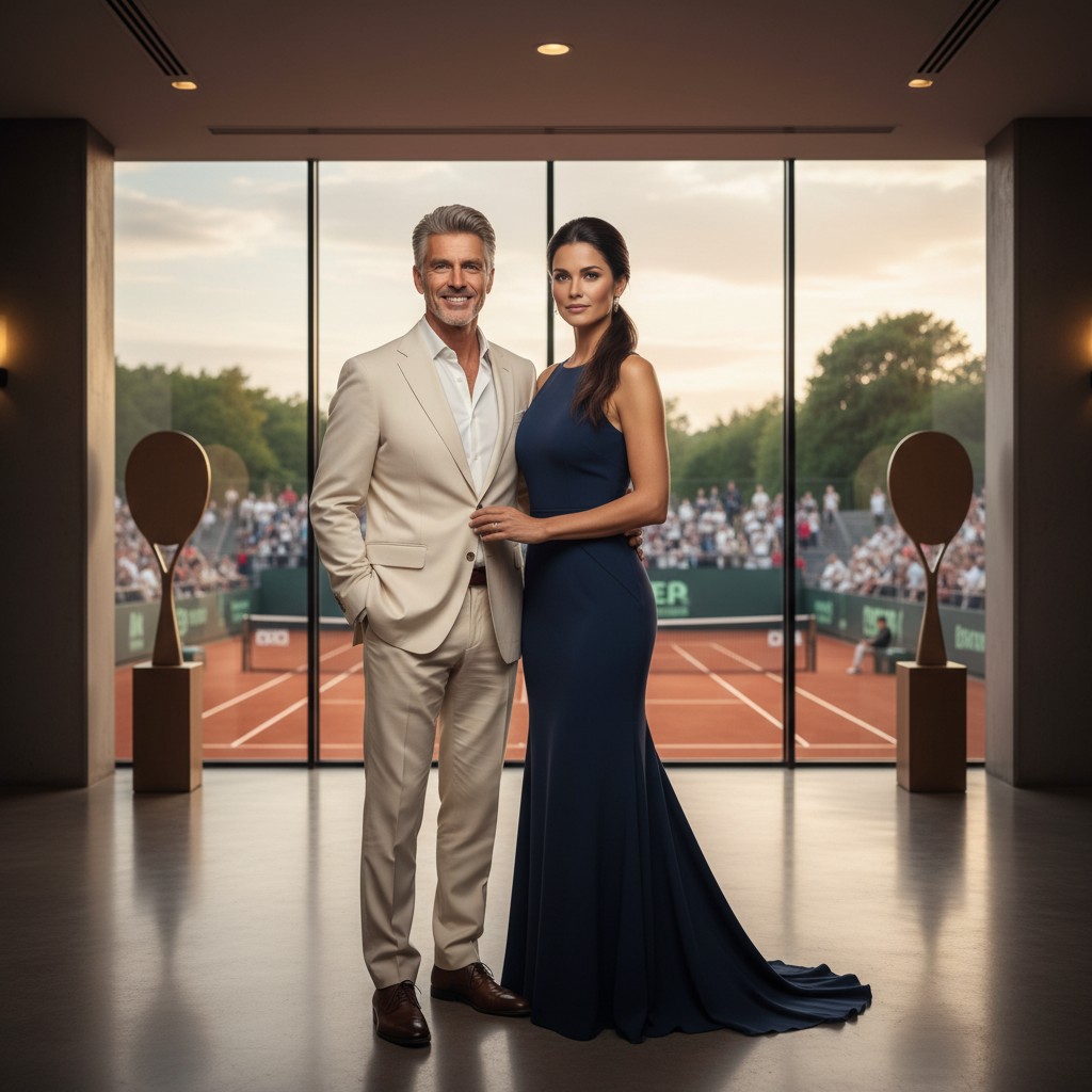 Roger and Mirka Federer, a successful and elegant couple, embodying their combined legacy in 2025.